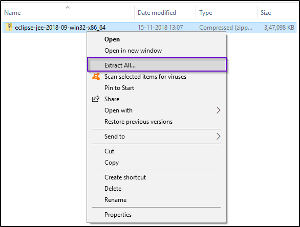 unzip eclipse file - Selenium Installation - Edureka