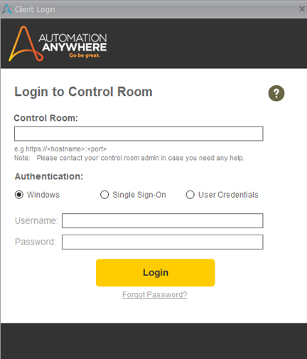 Login To Control Room - RPA Automation Anywhere- Edureka