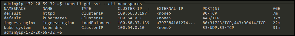 Services List and Status - Kubernetes Ingress - Edureka