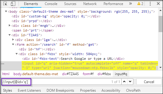 xpath for text in selenium