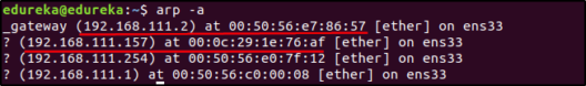 arp findip - arp spoofing - edureka