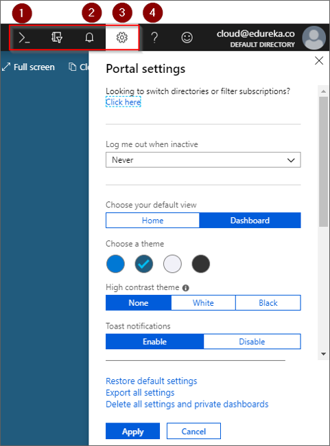 Cloud Shell - Azure Portal - Edureka