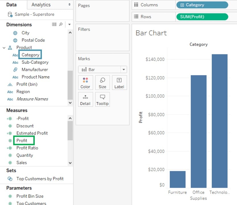 Tableau Choose Chart Type