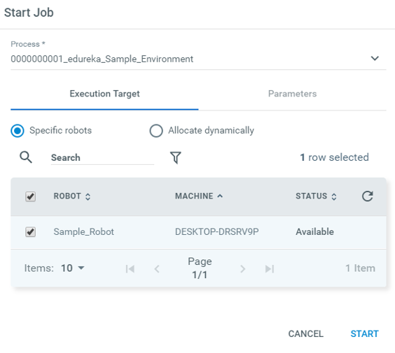 Sample Job-UiPath Orchestrator-Edureka