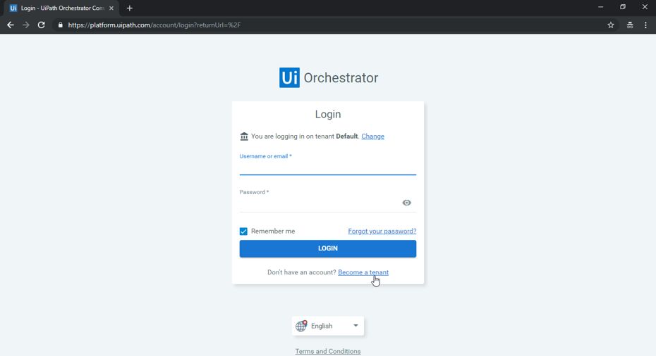 UiPath Orchestrator Login-UiPath Orchestrator Process-Edureka