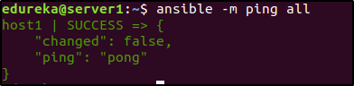 ping-host - Ansible provisioning - Edureka