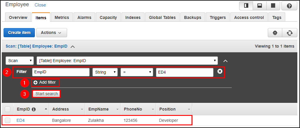 Search Item - Amazon DynamoDB Tutorial - Edureka