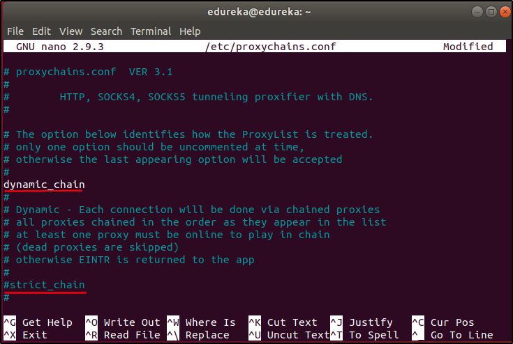 proxychains conf - proxychains - edureka