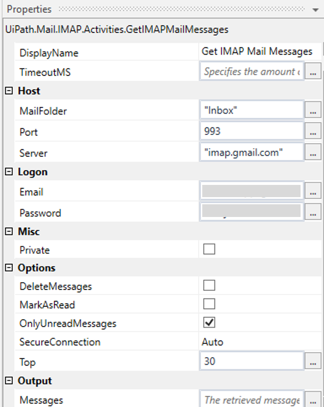 Get IMAP Messages-Element-UiPath Web Automation-Edureka