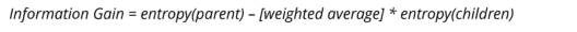 Information Gain formula - Decision Tree Algorithm - Edureka