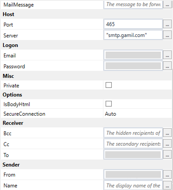 SMTP Properties -UiPath Web Automation-Edureka