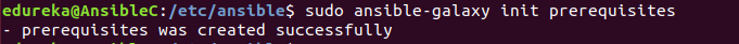 Ansible Galaxy init - Ansible Roles - Edureka