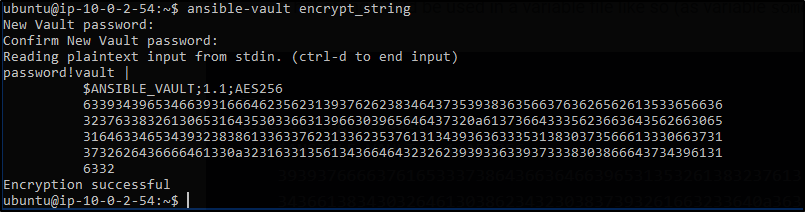 vault encrypt string - Ansible Vault - Edureka