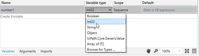 Choose Data Type - UiPath Studio - Edureka