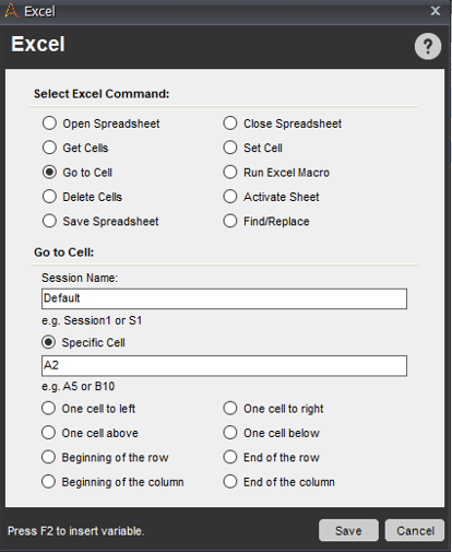 Go To Cell - RPA Projects - Edureka