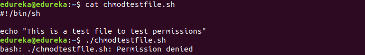 chmod permission denied - Linux Tutorial - Edureka