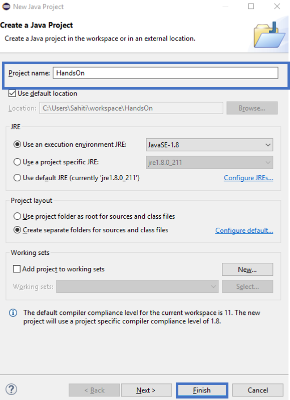 Create Project - How To Setup Eclipse IDE On Windows - Edureka