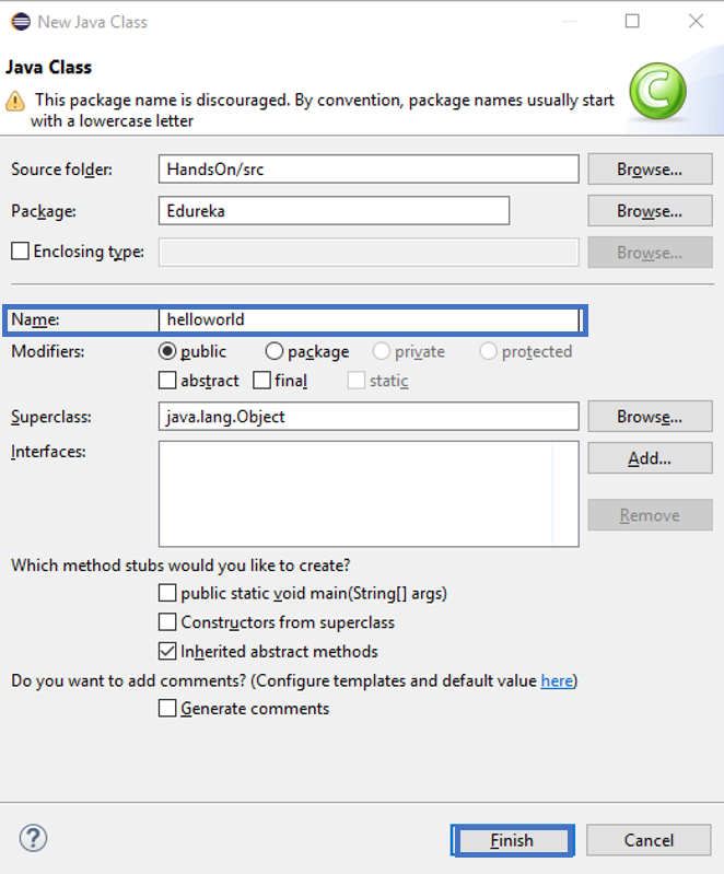 Java Class - How To Setup Eclipse IDE On Windows - Edureka