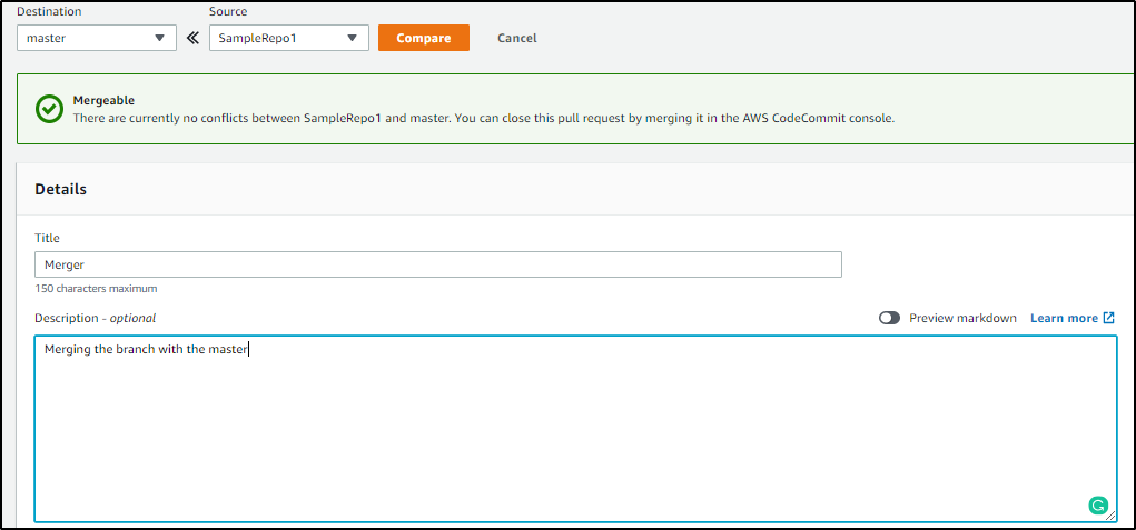 MRG1 - AWS CodeCommit - Edureka