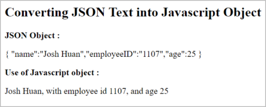 Output - what is json - edureka