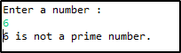 Outpu1t- Prime number program - Edureka