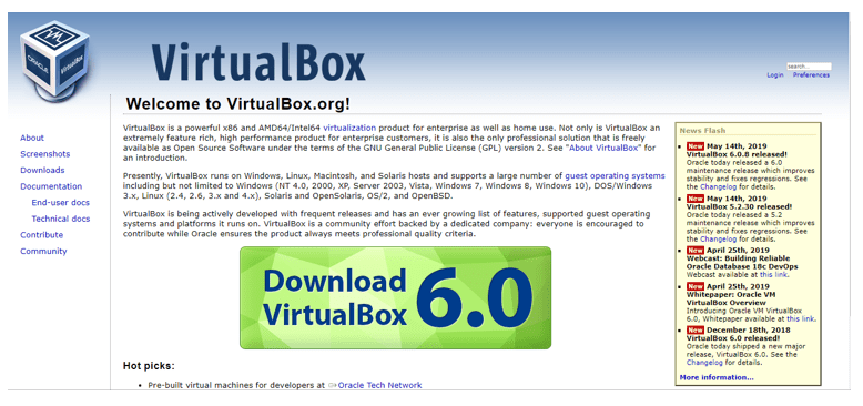 Virtual Box Website - How to Install Ubuntu - Edureka