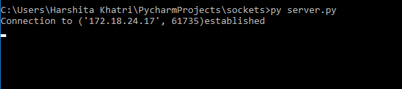 cmd server-Socket Programming in Python-Edureka