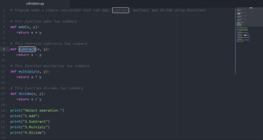 minimap-atom python-edureka