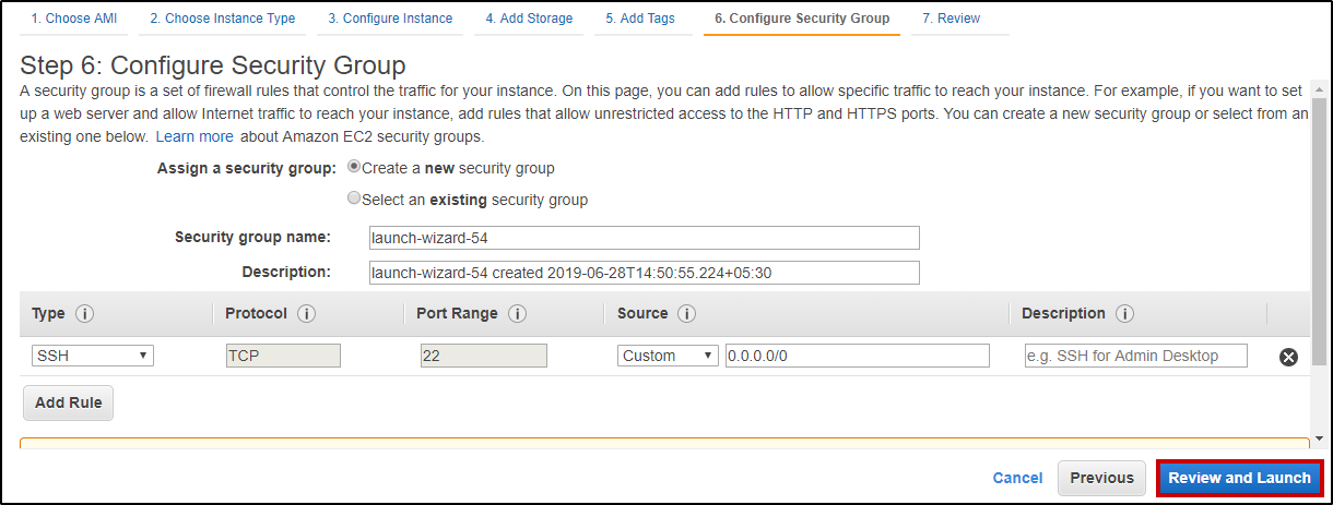 secgroup - Instances In AWS - Edureka