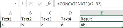 string concatenation in excel