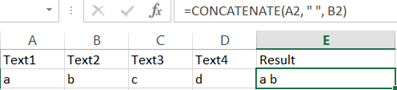 Concatenate with Spaces