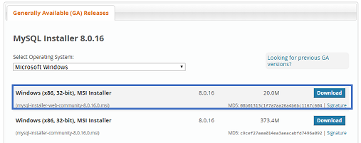 Choose Operating System - Install MySQL - Edureka