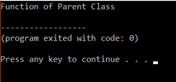 Output- Function overloading and overriding in C++- Edureka