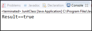 Output - JUnit tutorial - Edureka