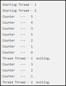 Output- Synchronization in Java- Edureka