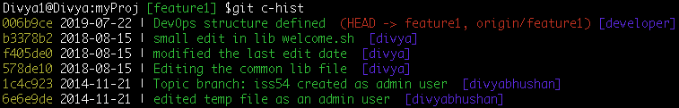 Command- Git log format history - Edureka