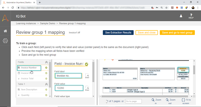 Verify Results - Automation Anywhere IQ Bots - Edureka