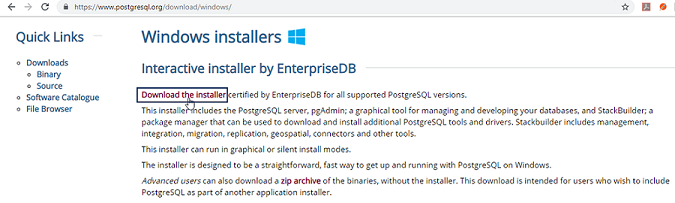 Windows Installer - PostgreSQL Tutorial For Beginners - Edureka