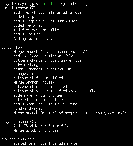 Command- Git log format history - Edureka