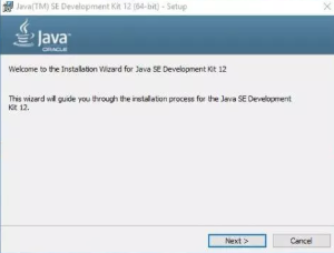 installation wizard 1 - install java on windows - edureka