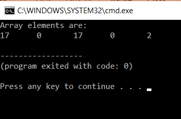 Output - Arrays In C++ - Edureka