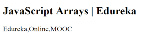 JavaScript Arrays example