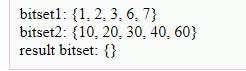 Output - Bitsets in Java - Edureka