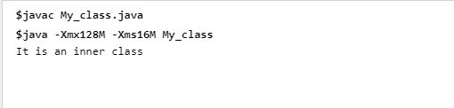 Output - Inner Class In Java - Edureka