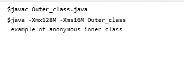 Output - Inner Class In Java - Edureka