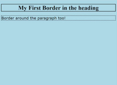 Borders in CSS