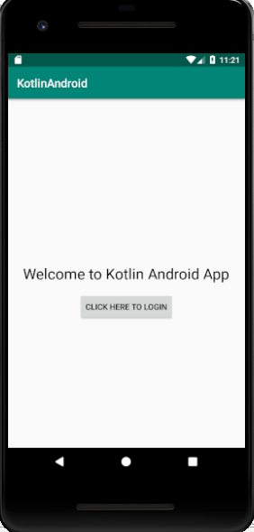 Home screen - Kotlin Android Tutorial - Edureka