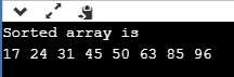 Output- Merge Sort Program in C- Edureka