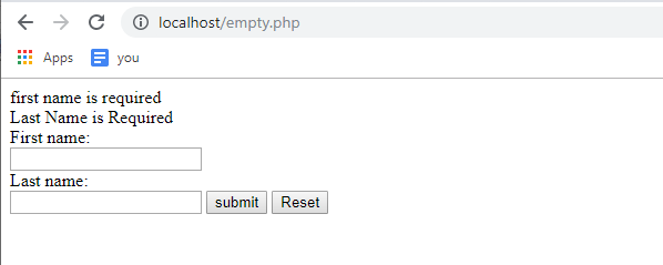 Output-empty-php- Edureka