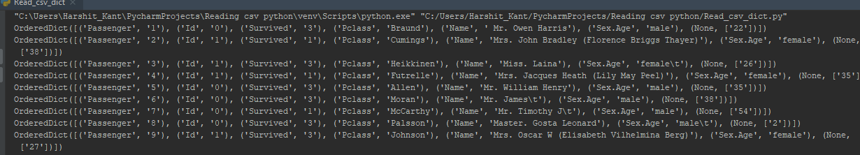 Read-csv-dict-How to read CSV file in Python-Edureka